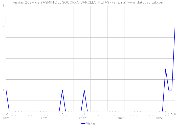 Visitas 2024 de YASMIN DEL SOCORRO BARCELO MEJIAS (Panamá) 