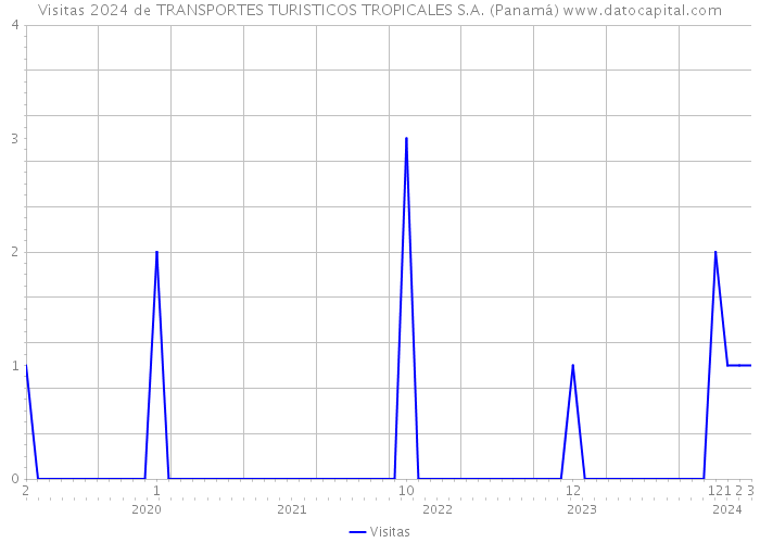 Visitas 2024 de TRANSPORTES TURISTICOS TROPICALES S.A. (Panamá) 
