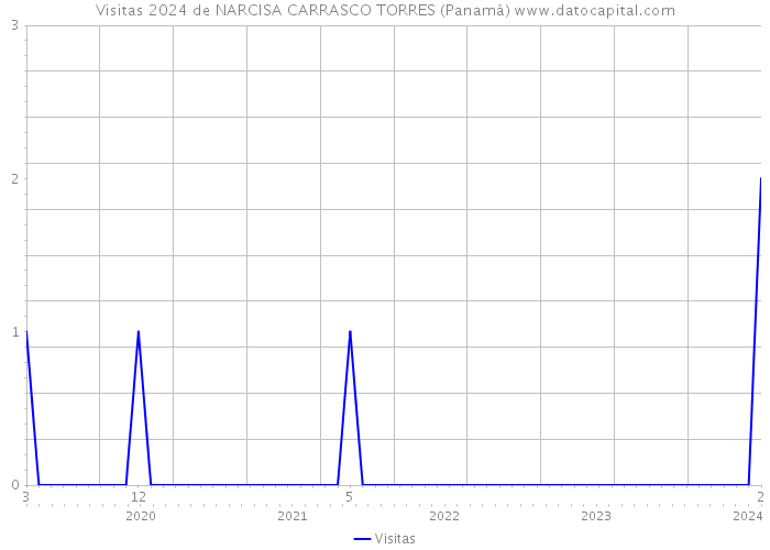 Visitas 2024 de NARCISA CARRASCO TORRES (Panamá) 