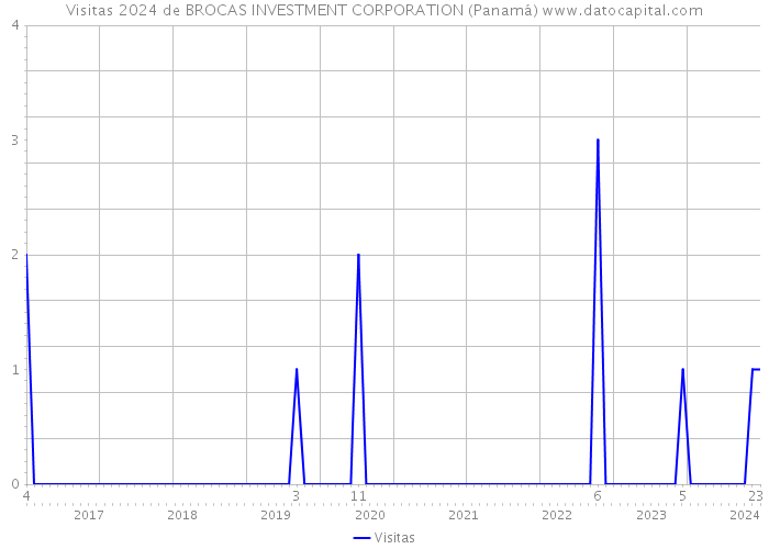 Visitas 2024 de BROCAS INVESTMENT CORPORATION (Panamá) 