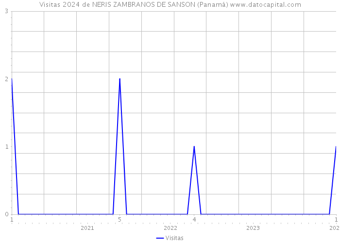 Visitas 2024 de NERIS ZAMBRANOS DE SANSON (Panamá) 